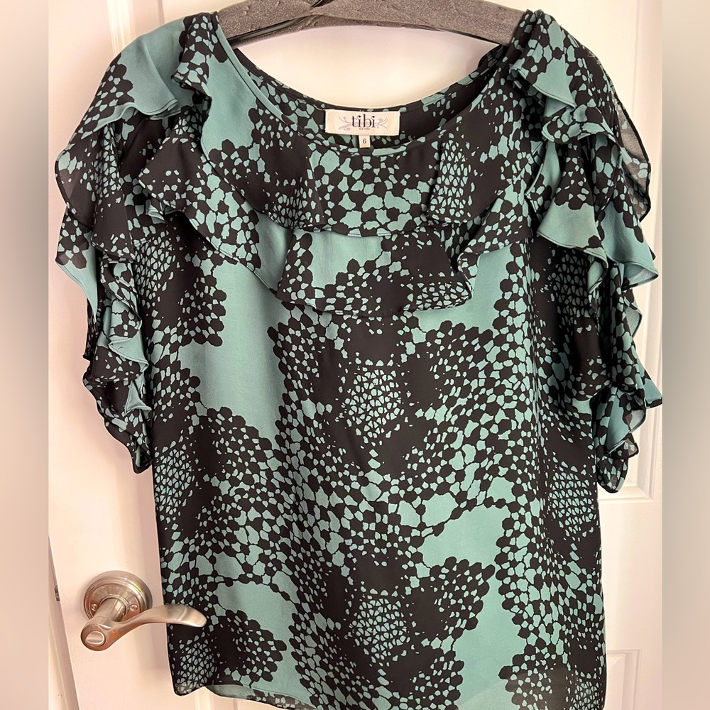 Tibi silk top Size 6